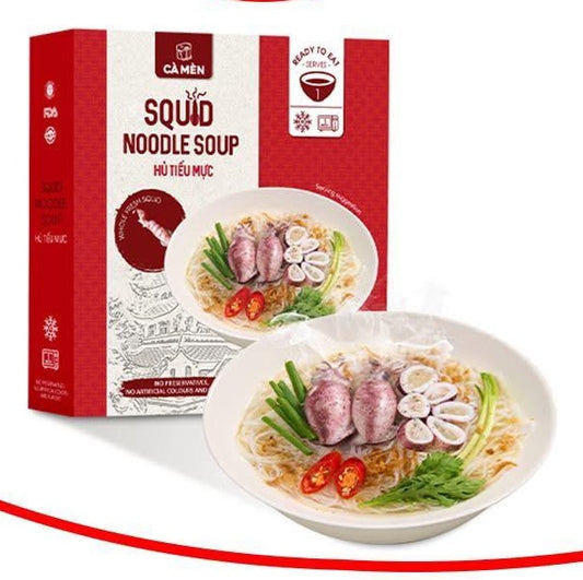 Cà Mèn: Ready-to-Eat Squid Noodle Soup (Hủ Tiếu Mực)
