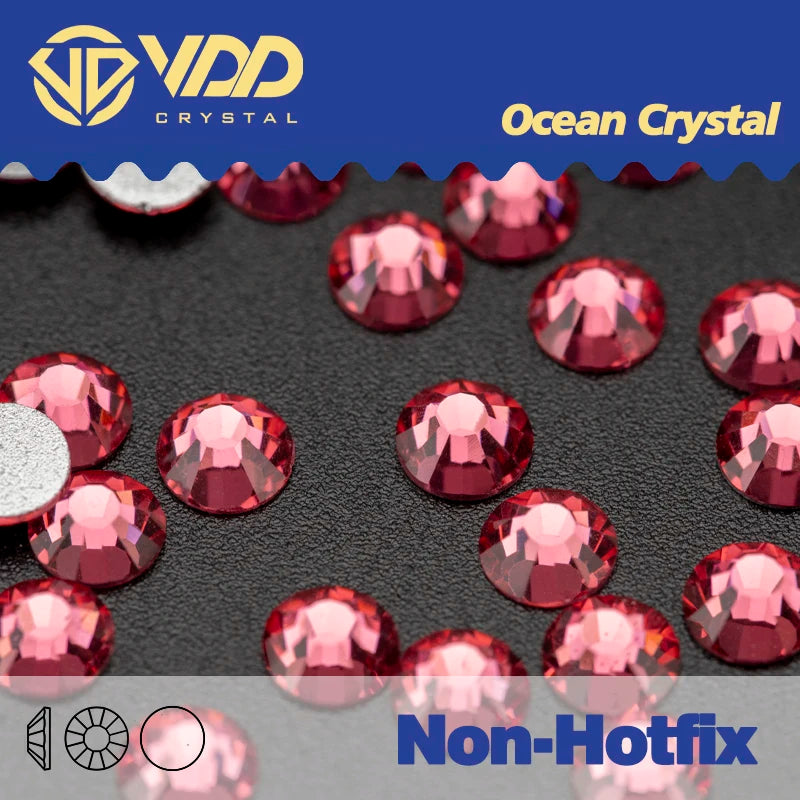 VDD Non Hot Fix Flatback Rhinestones And Decorations Crystal Nail Art Accessories Nail Sticker DMC Glitter Stone Diamond DIY