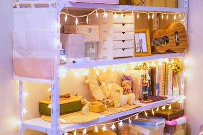 Đèn Led Dây Ngôi Sao 1.5m/3m/6m/10m Trang Trí Giáng Sinh, Đèn Thần Tiên Rèm Tiệc Cưới Dùng Pin USB Cho Gia Đình