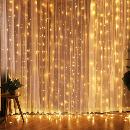 Festoon Christmas Curtain Light Garland Merry Christmas Decor For Home Christmas Ornament Xmas Gifts Navidad 2023 New Year 2024