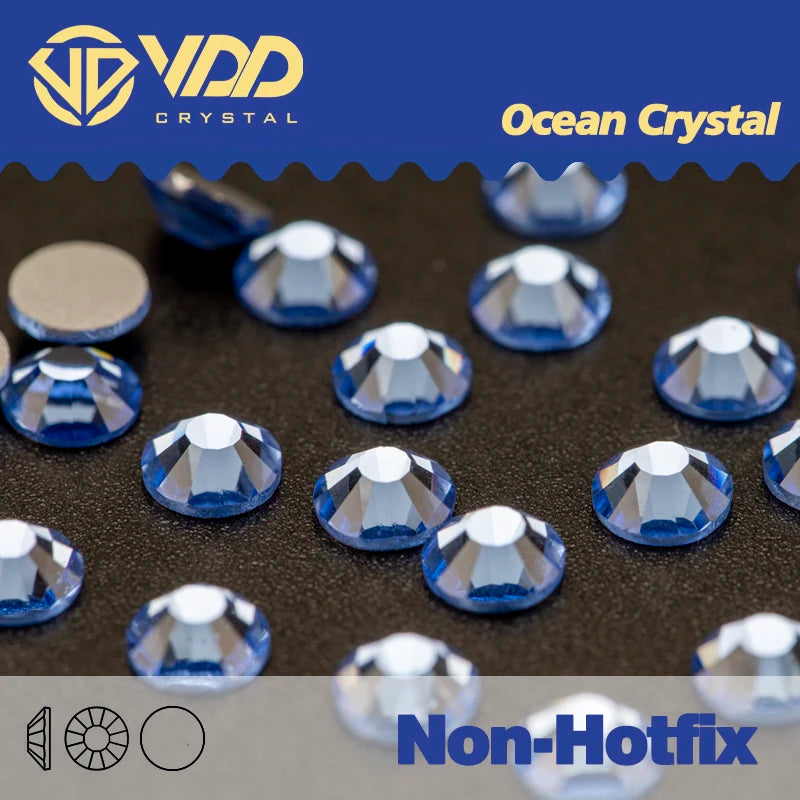 VDD Non Hot Fix Flatback Rhinestones And Decorations Crystal Nail Art Accessories Nail Sticker DMC Glitter Stone Diamond DIY