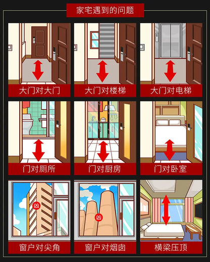 Feng Shui  Five Emperors Money Authentic Gourd Pendant Zhaocai Town House Copper Coin Resolve Door-to-door Talisman Amulet