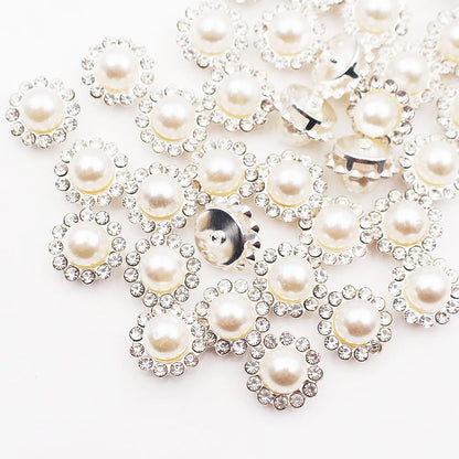 30PCS-100PCS Gold Flower Claw Rhinestones Glitter Crystals Trim Stones Beads Garment Crafts Sew On Rhinestones for Clothes Gems