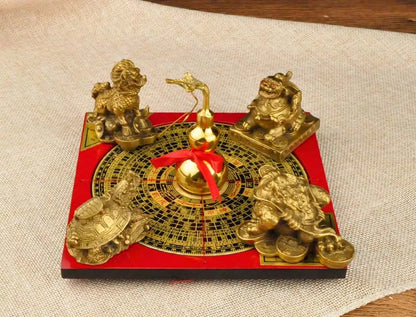 Asia Geomantic FENG SHUI master tool-HOME OFFICE efficacious JIN MU SHUI HUO TU Town house money drawing 8 Diagrams LUO PAN ZHEN