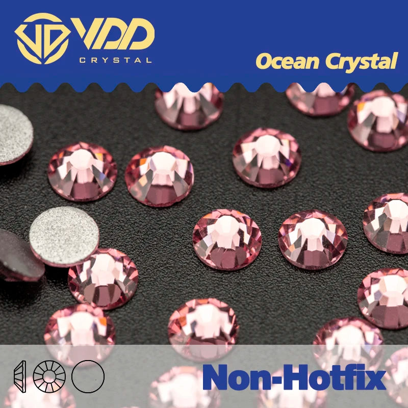 VDD Non Hot Fix Flatback Rhinestones And Decorations Crystal Nail Art Accessories Nail Sticker DMC Glitter Stone Diamond DIY