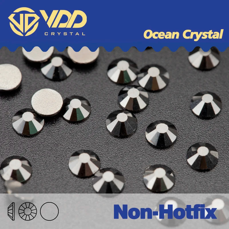 VDD Non Hot Fix Flatback Rhinestones And Decorations Crystal Nail Art Accessories Nail Sticker DMC Glitter Stone Diamond DIY