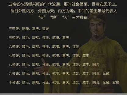 Feng Shui  Five Emperors Money Authentic Gourd Pendant Zhaocai Town House Copper Coin Resolve Door-to-door Talisman Amulet