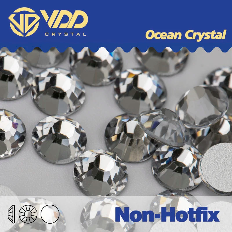 VDD Non Hot Fix Flatback Rhinestones And Decorations Crystal Nail Art Accessories Nail Sticker DMC Glitter Stone Diamond DIY