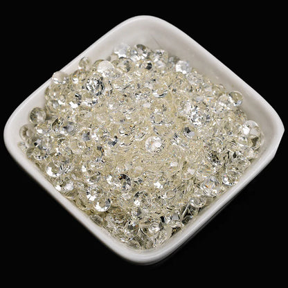 1000 viên Đá trang trí móng tay lấp lánh màu sắc ss6-ss30 Hạt đá pha lê nhựa resin mặt phẳng dùng trang trí giày dép túi xách quần áo phụ kiện DIY
