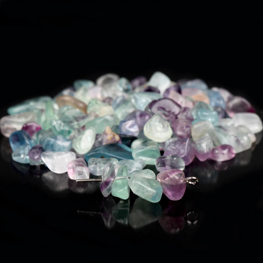 Natural Chips Gravel Stone Irregular Green Fluorite Amethysts Garnet Beads For Jewelry Making DIY Bracelet Necklace Accessories