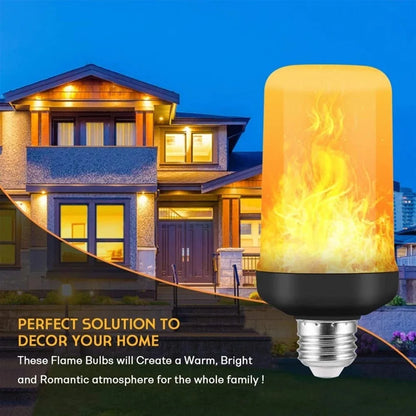 B22 E27 LED Flame Effect Light Bulb 4 Modes Flickering Fire Simulation for Party KTV Festival Garden Home Decor Outdoor Lighting