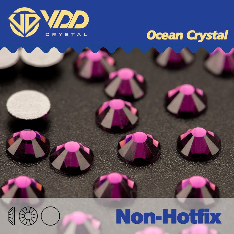 VDD Non Hot Fix Flatback Rhinestones And Decorations Crystal Nail Art Accessories Nail Sticker DMC Glitter Stone Diamond DIY
