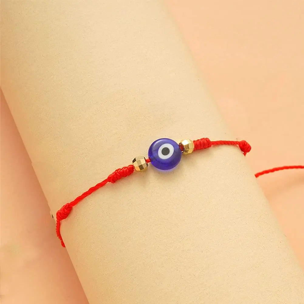 Red Rope Constellation Bracelet 7 Knot Evil Eye Good Luck String Protection Zodiac Bracelet Link Charm for Women Girls