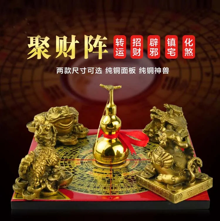 Asia Geomantic FENG SHUI master tool-HOME OFFICE efficacious JIN MU SHUI HUO TU Town house money drawing 8 Diagrams LUO PAN ZHEN