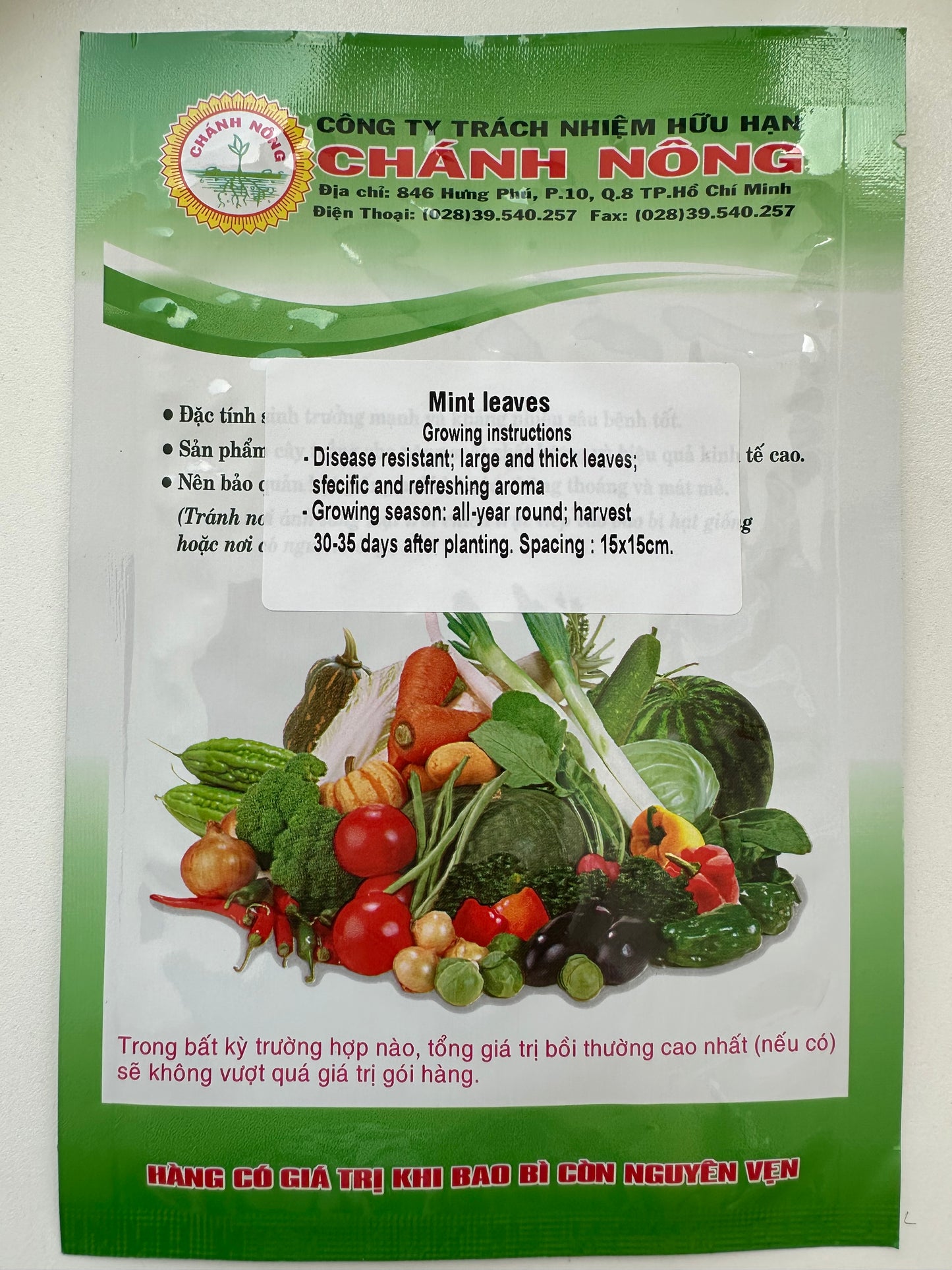 Chánh Nông - Premium Mint Seeds (Húng Lủi)