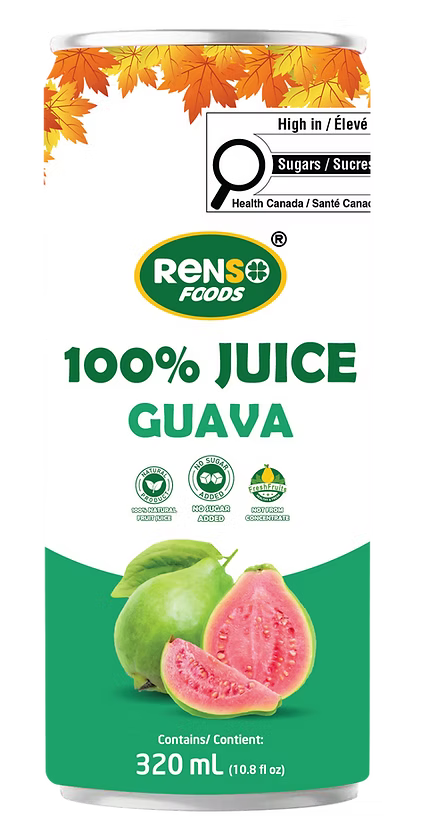 013. RENSO 100% Juice Guava (320ml, 24 cans/case)