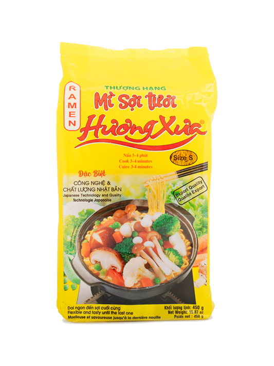 052. HUONG XUA Premium Noodle size S (450g, 14 bags/case)