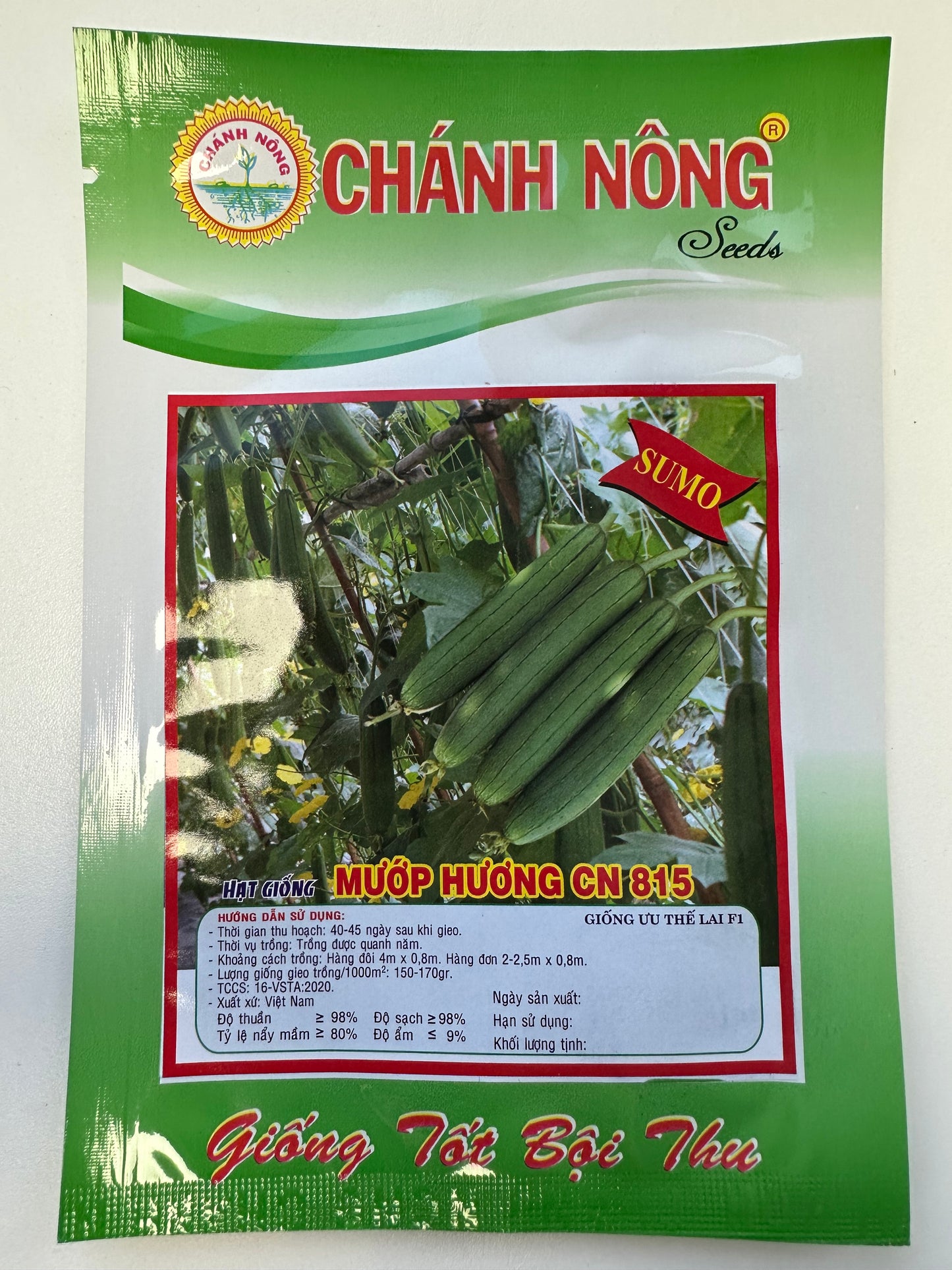 Chánh Nông - Hạt Giống Mướp hương CN815 Lai - Giống Mướp hương (SUMO Variety)