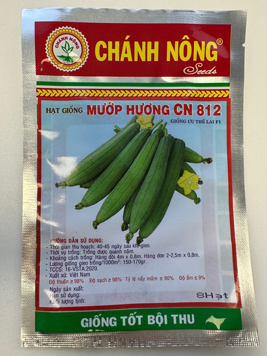 Chánh Nông - Fragrant Sponge Gourd F1 Hybrid Seeds (Mướp Hương CN 812)