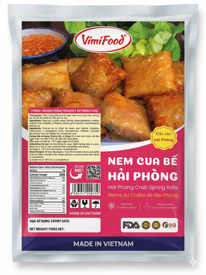 Authentic Hai Phong Crab Spring Rolls (Nem Cua Bể)