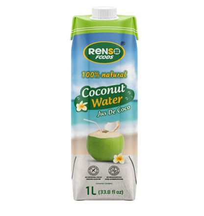 004. RENSO Coconut Water 100% Natural (1L, 12 Bottles/case)
