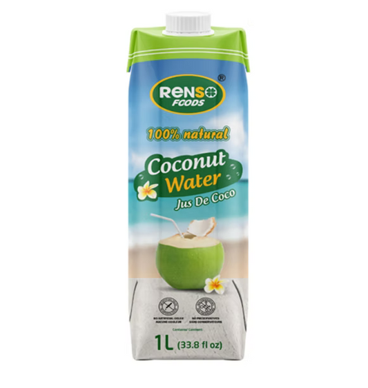 004. RENSO Coconut Water 100% Natural (1L, 12 Bottles/case)