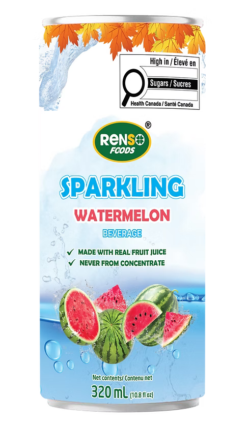 018. RENSO Sparkling Watermelon Beverage (320ml, 24 cans/case)