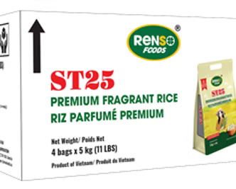 027. RENSO ST25 Premium Fragrant Rice (5kg, 4 bags/case)