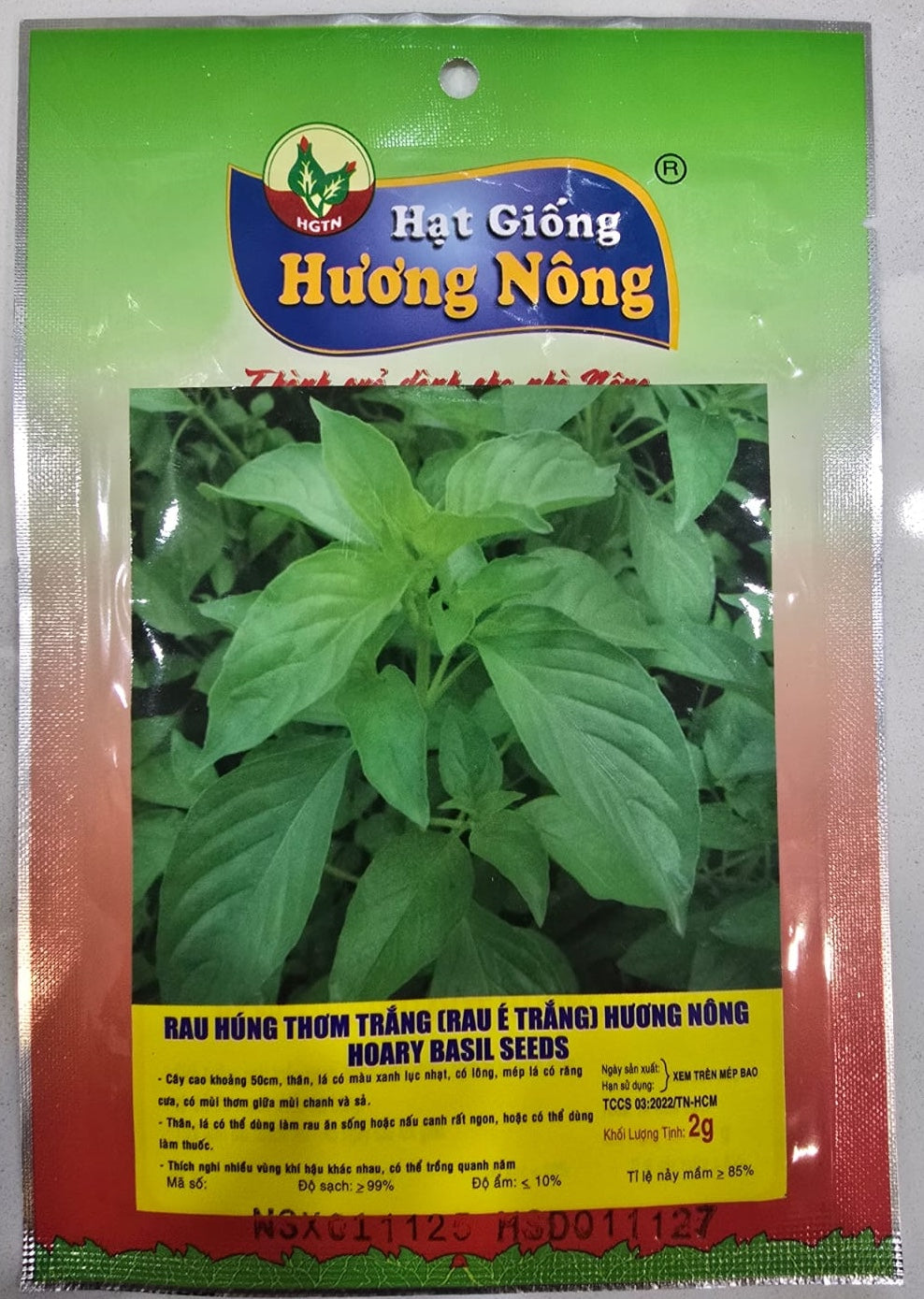 Hoary Basil Seeds (Rau Húng Thơm Trắng / Rau É Trắng Hương Nông ...
