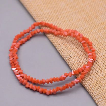 New Color Triangle Crystal Beads 4mm 130pcs Charm Crystal Glass Loose Beads For Jewelry Making DIY Earring Necklace