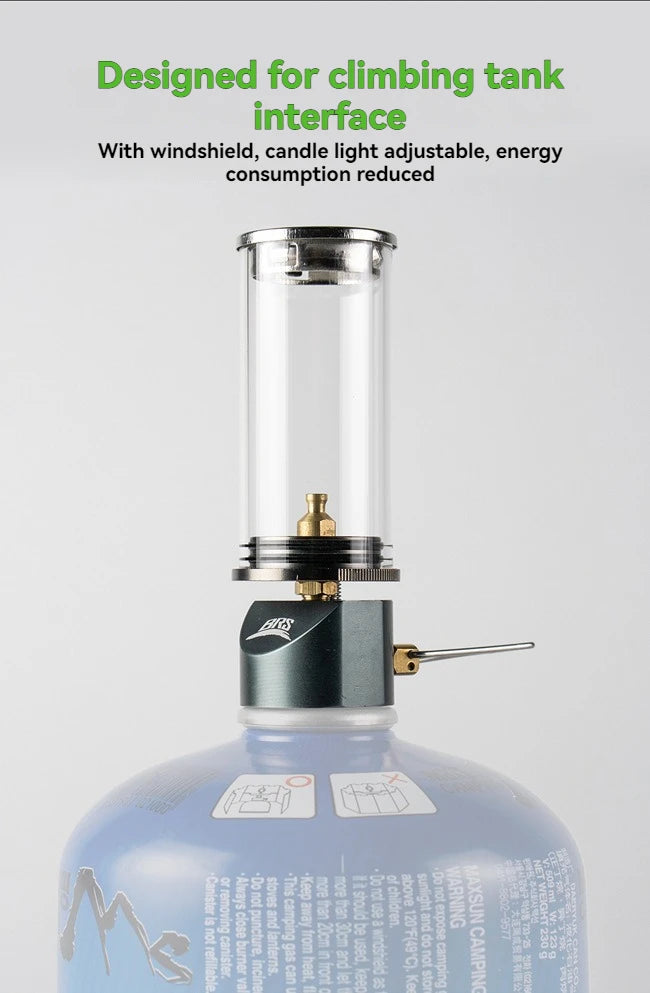 BRS-55 Dreamlike Candlelight Lamp Tent Lighting Equipment Camping Lamp Windproof Gas Candle Lamp Outdoor Camping Lights