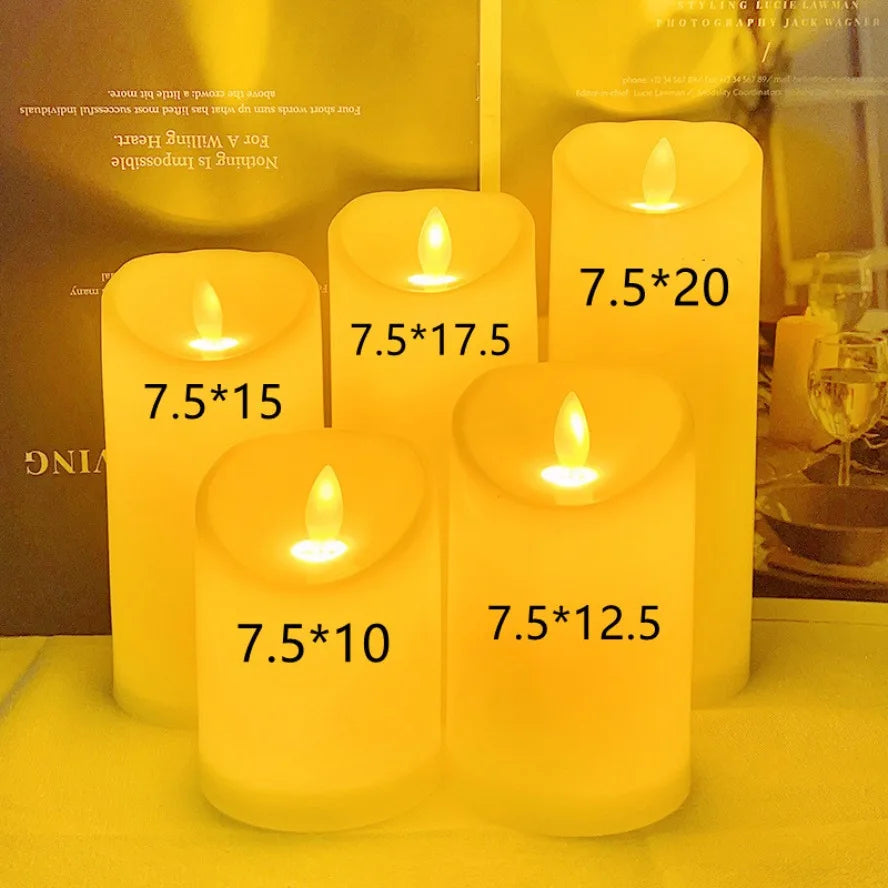 10~1PCS Wholesale LED Candles Flameless Flickering Light Flameless Candle for Christmas Wedding Decor Birthday Party Supplie