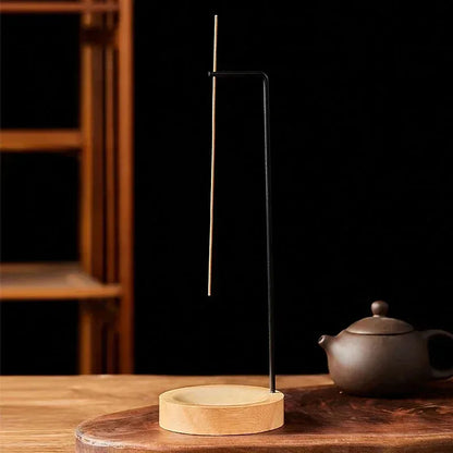 Brûleur d'encens inversé, Porte-bâton d'encens en bois, Plateau rond pour encens, Ornement, Décoration de maison, chambre, yoga