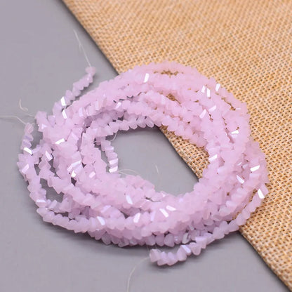 New Color Triangle Crystal Beads 4mm 130pcs Charm Crystal Glass Loose Beads For Jewelry Making DIY Earring Necklace
