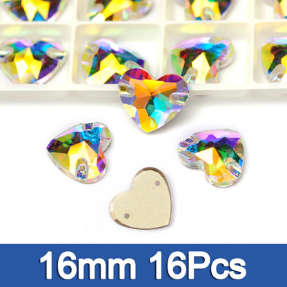 PUBRILEX Crystal AB Mix DIY Craft Supplies Needlework Sewing Gemstones Flatback Glass Strass Crystals Rhinestones For Clothing