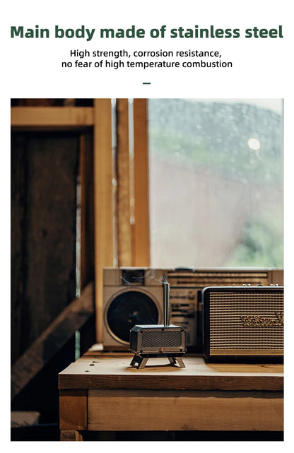 Goout Springhill Mini Woodstove Outdoor Camping Tour Incense Burner Folding Portable Stove Home Desktop Mosquito Incense Burner