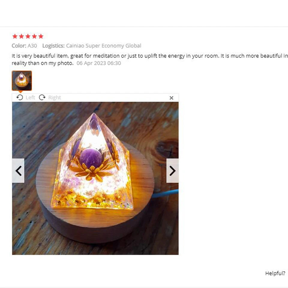 Natural stone amethyst crystalEnergy Generator Orgone Pyramid for E-Energy Protection Healing meditation orgonite crystal chakra