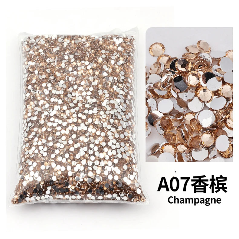 Big Package 2-6mm Resin Non Hot Fix Rhinestones Bulk Wholesale Flat Back Plastic Crystals Nail Diy Glitters Cтразы Stone
