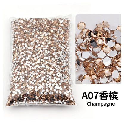 Big Package 2-6mm Resin Non Hot Fix Rhinestones Bulk Wholesale Flat Back Plastic Crystals Nail Diy Glitters Cтразы Stone