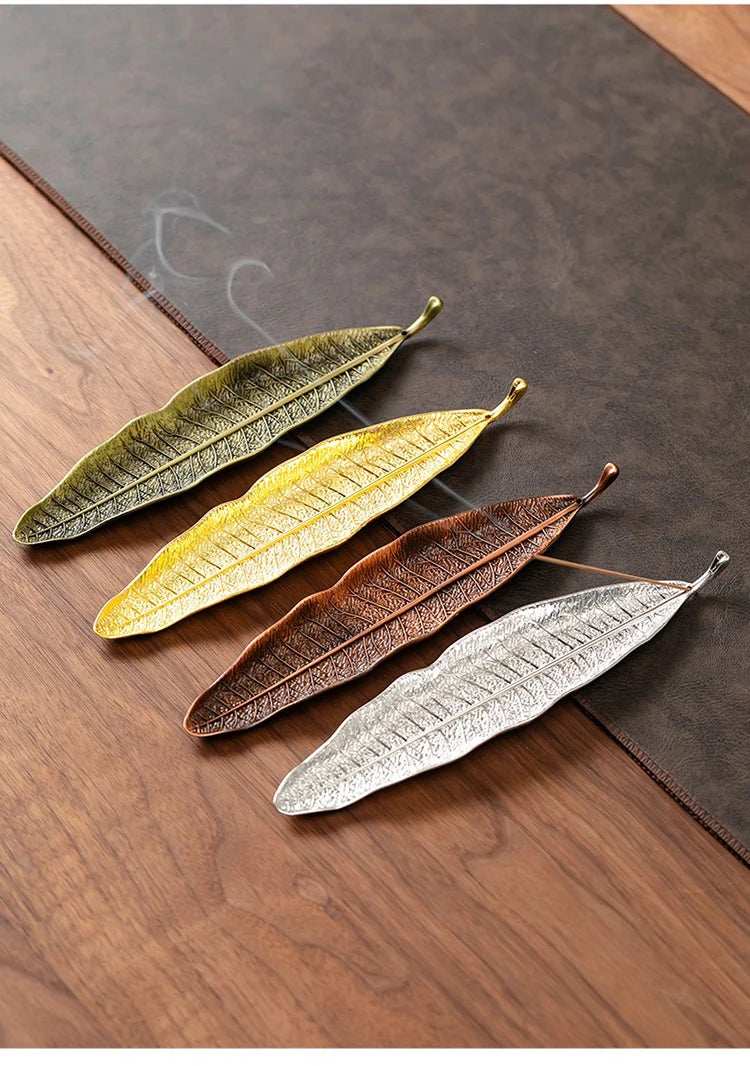 Long Leafs Censer Incense support rods Holder Ash Catcher incense stand Meditation Room Yoga insence burner Accessories XX003