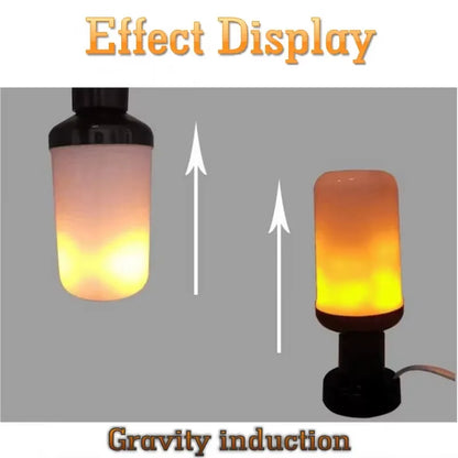 B22 E27 LED Flame Effect Light Bulb 4 Modes Flickering Fire Simulation for Party KTV Festival Garden Home Decor Outdoor Lighting