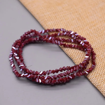 New Color Triangle Crystal Beads 4mm 130pcs Charm Crystal Glass Loose Beads For Jewelry Making DIY Earring Necklace