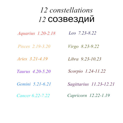 12 Constellation Keychain Fashion Double Side Cabochon Glass Ball Keychain Zodiac Signs Jewelry For Men For Women Birthday Gift