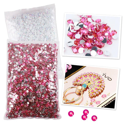 size 2mm,3mm,4mm,5mm,6mm Big Package Resin Non Hot Fix Rhinestones Bulk Wholesale Flat Crystals Nail Diy Glitters Cтразы Stone