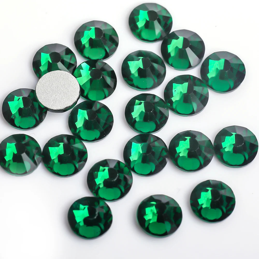 Glitter Crystal стразы Non Hotfix Rhinestones DIY Glass Rhinestone Flatback Diamond Nails Crystals Strass For Nail Charms Dress