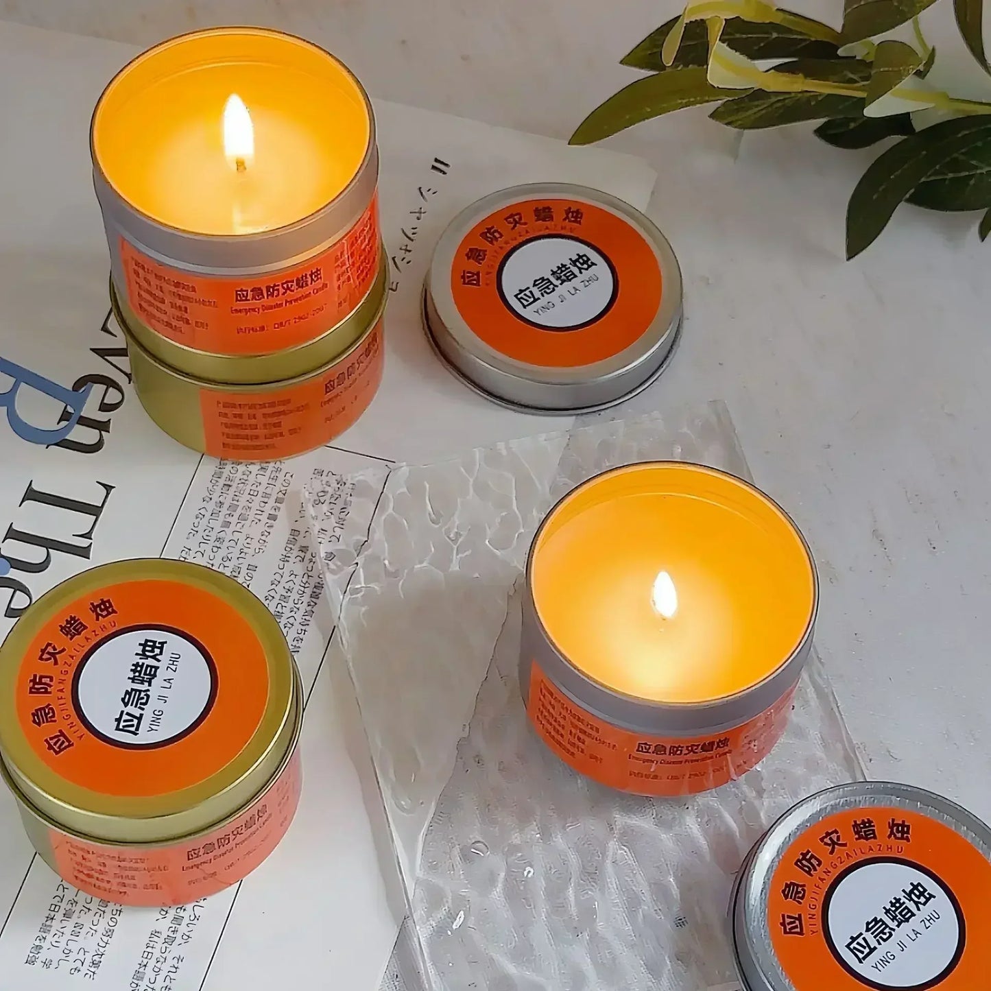 Emergency Candles for Household Power Outages Windproof Smokeless Disaster Prevention Emergency Supplies No Electricity Lighting