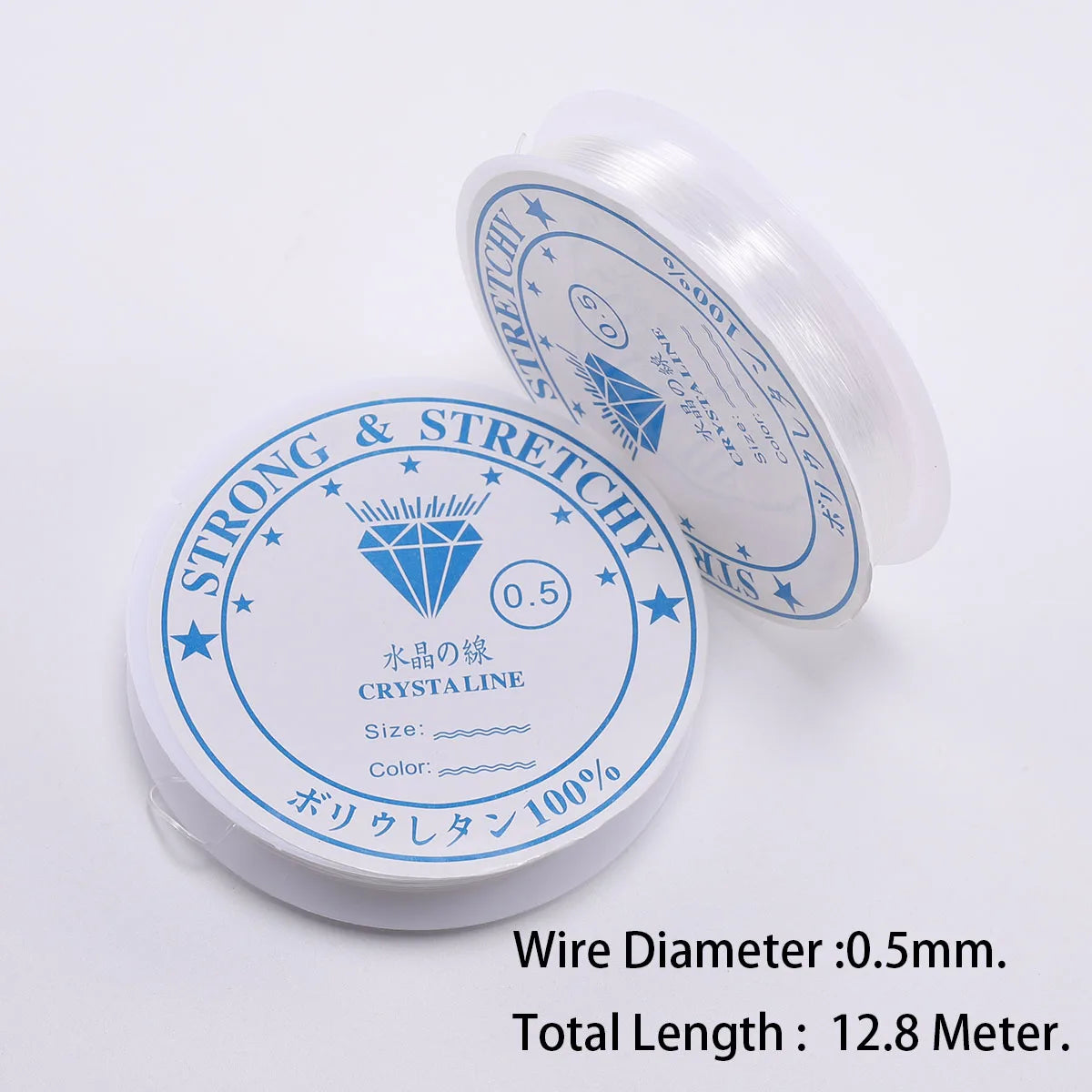 6 Rolls/1bag Elastic String for Bracelets Elastic Bracelet String Crystal String Stretch Bead Cord for DIY Jewelry Making