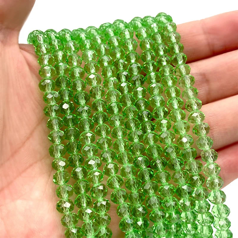 Multicolor 2 3 4 6 8mm Austria Faceted Crystal Beads Loose Spacer Round Glass Beads Bracelet DIY for Jewelry Making