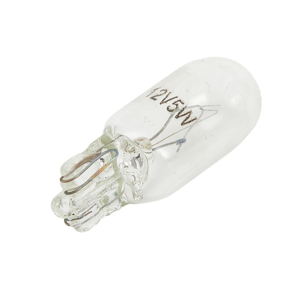 100PCS 194 T10 Clear Wedge Incandescent Instrument Panel Light Bulbs  Cars Trucks Motorcycles Instrument Panel Bulb Lamp