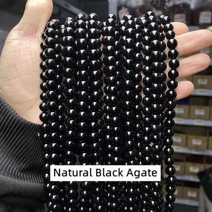 3A Natural Rock Quartz Beads Round Loose Spacer Flaws White Crystal For Jewelry Making Bracelet Necklace Diy Accessory Findings